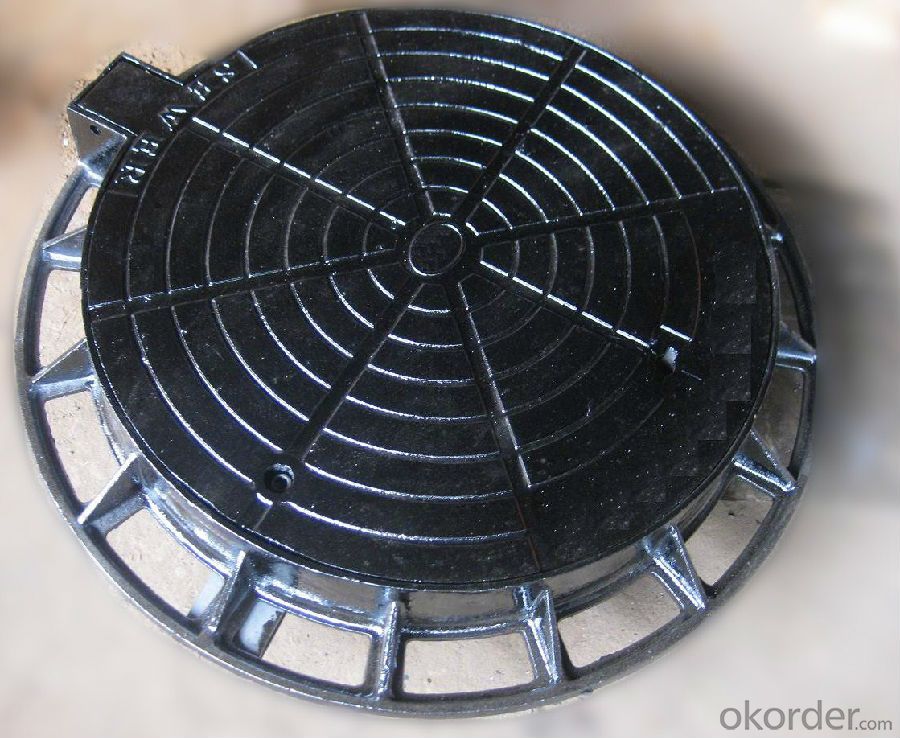 Ductile Casting Iron Manhole Covers D400, SD85S63/02 recess