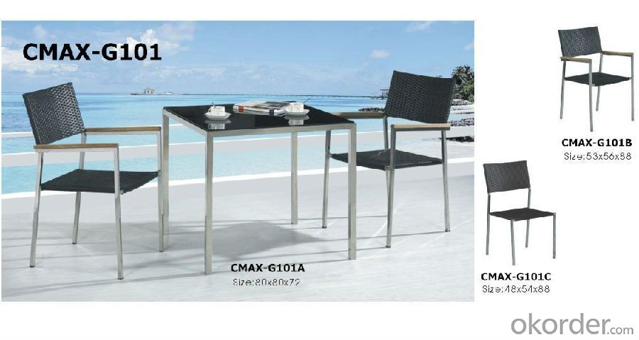 3 pcs Bistro Set for Outdoor Furniture CMAX-G101