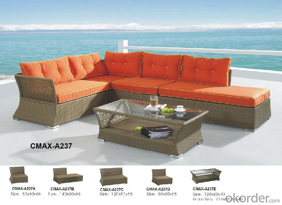 Comfortable Garden Sofa Outdoor Furniture for Beach & Garden Patio CMAX-A212