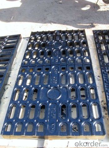 Manhole Covers Black Square with Handles