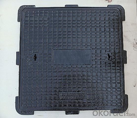 Manhole Cover Cast Iron EN 124 D400 Square Made in China