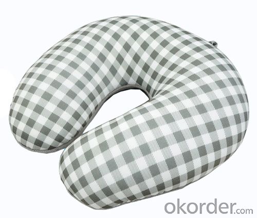 Polyester Travel Pillow With Beautiful Flower Pattern