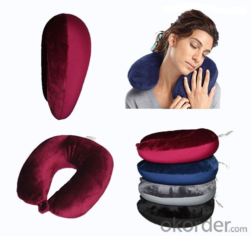 Plush Fabric Travel Pillow Protecting Your Neck