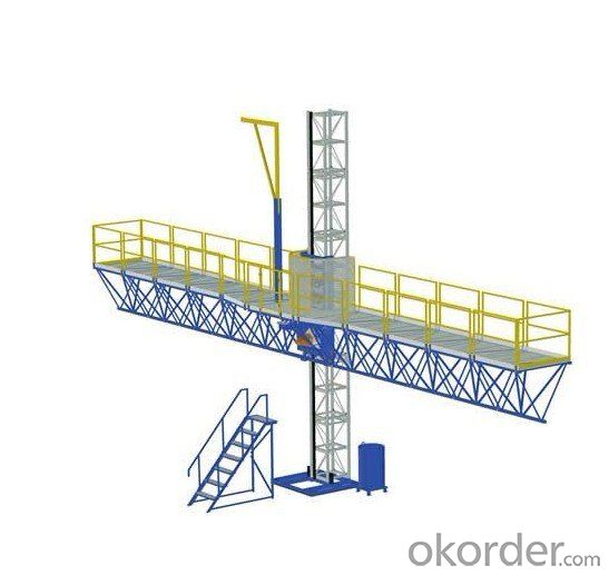 Single Mast Climbing Work Platform with Balance Device 2×5.5 kW Power