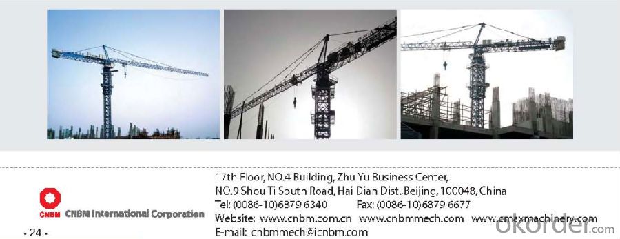 TC7034 tower crane/ tower crane with CE ISO certificate