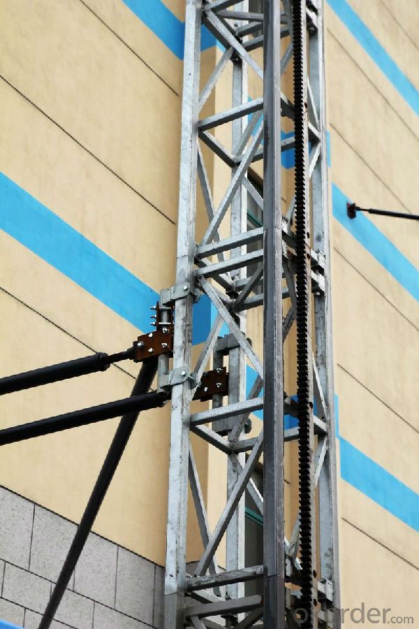 Single Mast Climbing Work Platform STC100 D 3P, 380V, 50Hz 8.3 m / min
