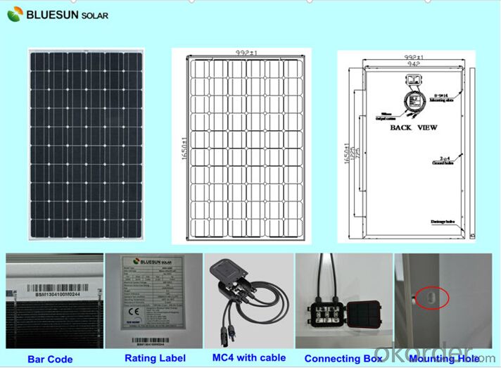 Monocrystalline Silicon Solar Modules 230Watt
