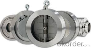 Swing Check Valve Wafer Type Double Disc PN 1.6 Mpa