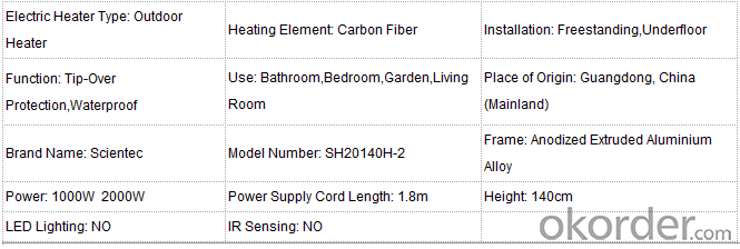 Column Heater SH20140H-2 Wholesale  Buy  Column Heater at Okorder