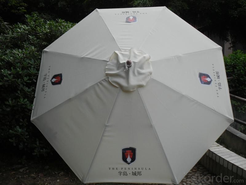 Customized Wooden Outdoor Umbrella with Promotional Activities 
