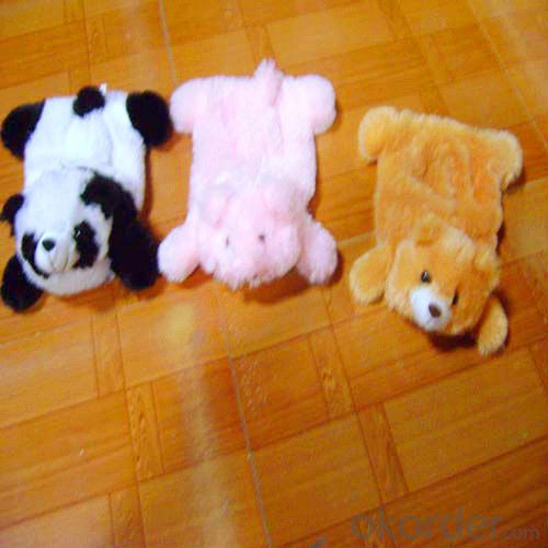 Animal Shape Hot Water Bottle with Cover 2000ml 2 Side Rip