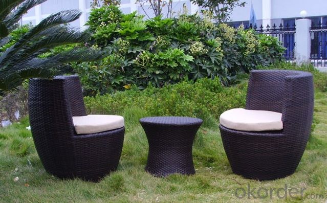 Aluminum PE Wicker Rattan Outdoor Furniture Table Set