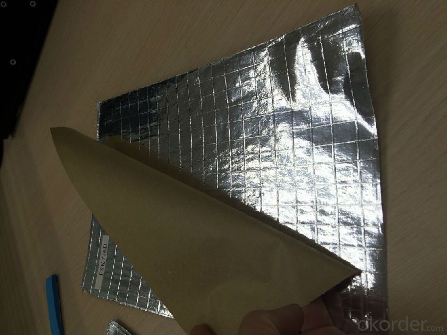 Aluminum Foil Facing with Double Side 2-Way Scrim Aluminum Foil Facing