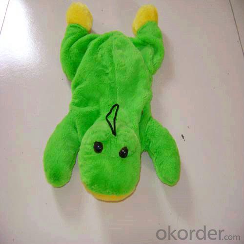 Smooth Animal-shaped Hot Water Bottle with Cover 2000ml 2 Side Rip