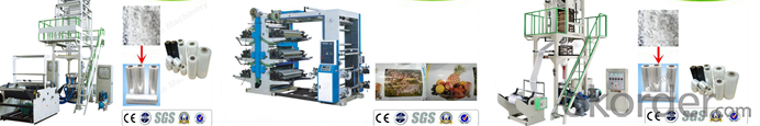 Three to five layers co-extrusion film blowing machine set (IBC), extruder, blowing machine