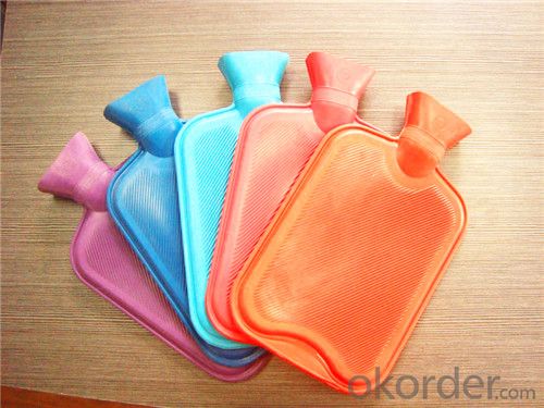 Nature Rubber Hot Water Bottle 2000ml 2 Side Rip