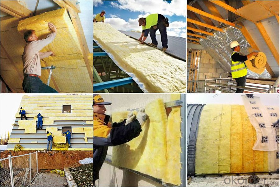 Glasswool Blanket Fire Protection Glass Wool Insulation