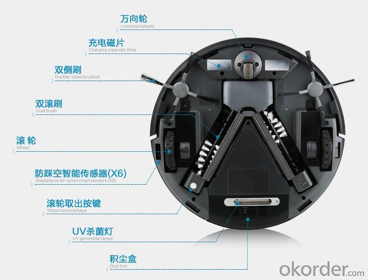 2014 Hottest Products QQ5 Vacuum Cleaner Robot Cleaner Mini Cleaner