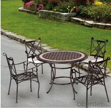 Rectangle Pedestal Dining Table Garden Table Set