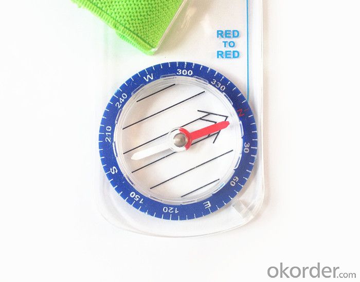 Mini Mapping Compass with Ruler and Scale