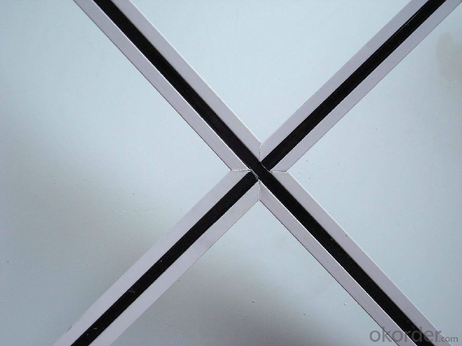 Ceiling Tee Grid Bar System White Color Black Grove