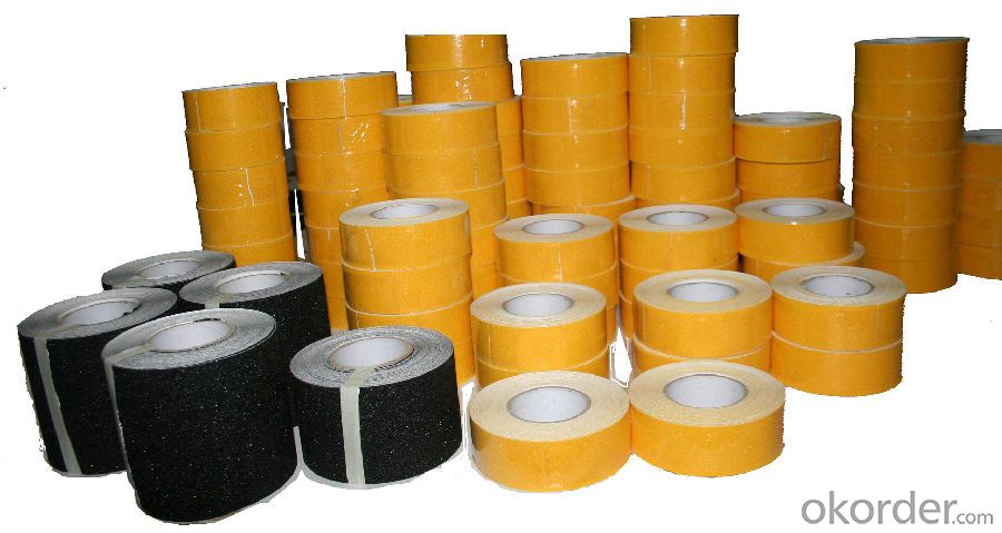 Anti-slip Tape with PVC and PP Carrier Material Made in China with High Tensil Strengh