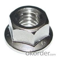 Flange Nuts Hexagon Nuts with Flange Stainless Steel DIN6923