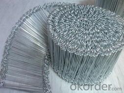 Looped Tie Wire/Bag Tie Black Annealed/Elecro or hot dipped galvanized