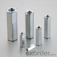 Zinc Plated Hex Coupling Nuts Punching Molding with Good Quality and Factory Price