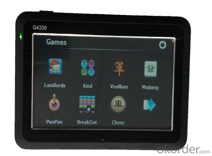 Car 4.3 Inch GPS Navigation,FM Transmitter, Built-in 4G memory