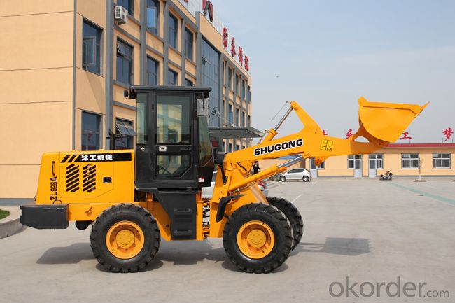 2 tons wheel loader with good attachments,zf automatic transmission