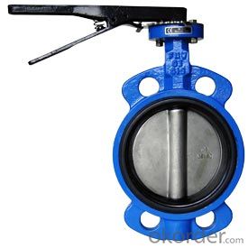Pneumatic Double Flange Butterfly Valve,Ductile Iron Wafer Butterfly Valve