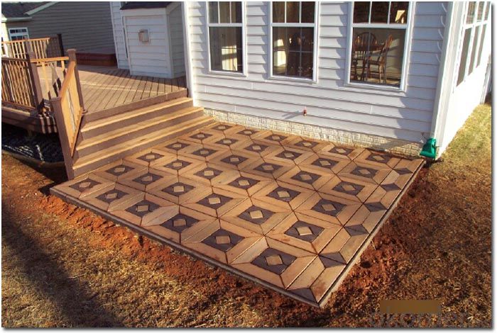 Solid Composite Decking WPC / DIY WPC decking outdoor