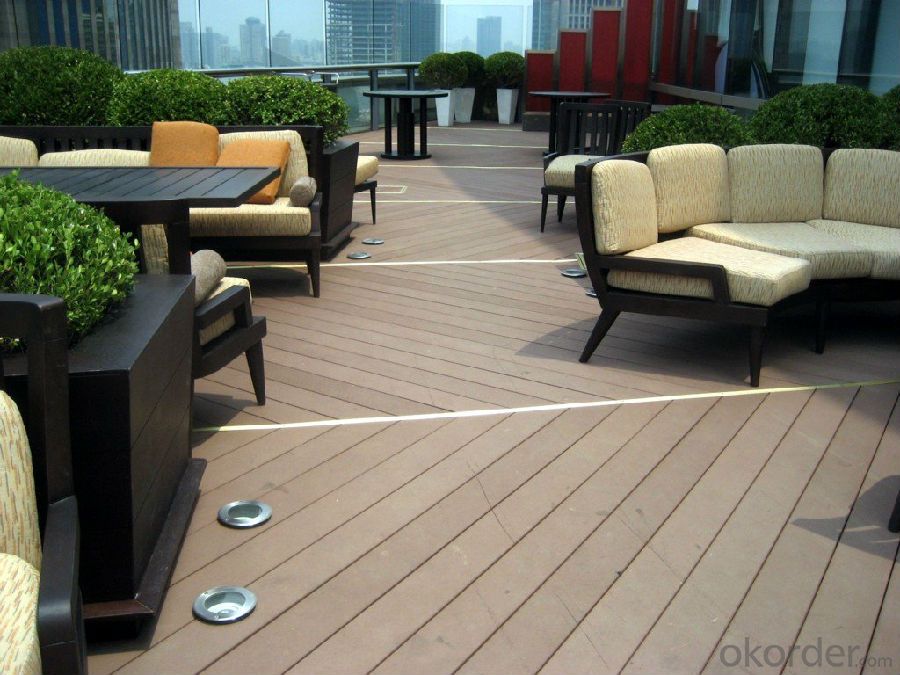 Engineered Flooring Outdoor Wood Plastic Composite WPC Decking /2015 Hot Sale