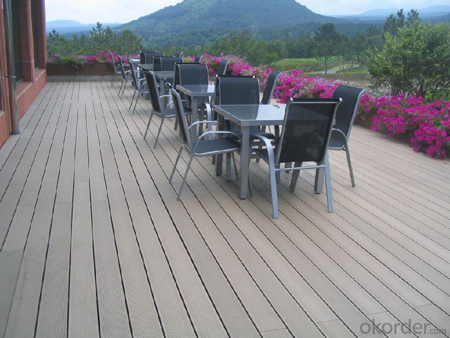 WPC decking / wood plastic composite deck board / WPC factory in China