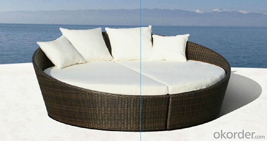 Patio Sun Bed Rattan Sun lounger  Wicker Outdoor Furniture