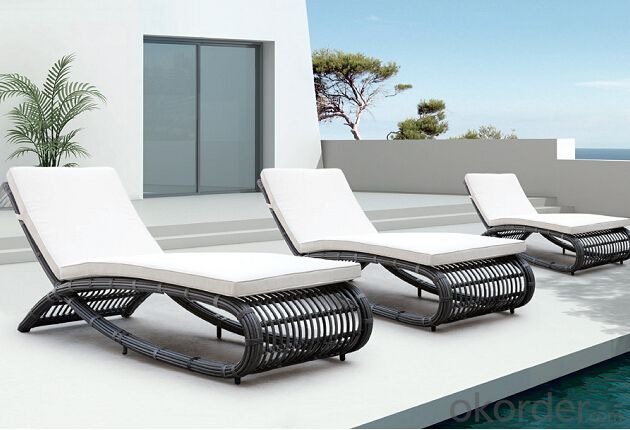 Rattan Sun lounger  Patio Sun Bed Wicker Outdoor Furniture