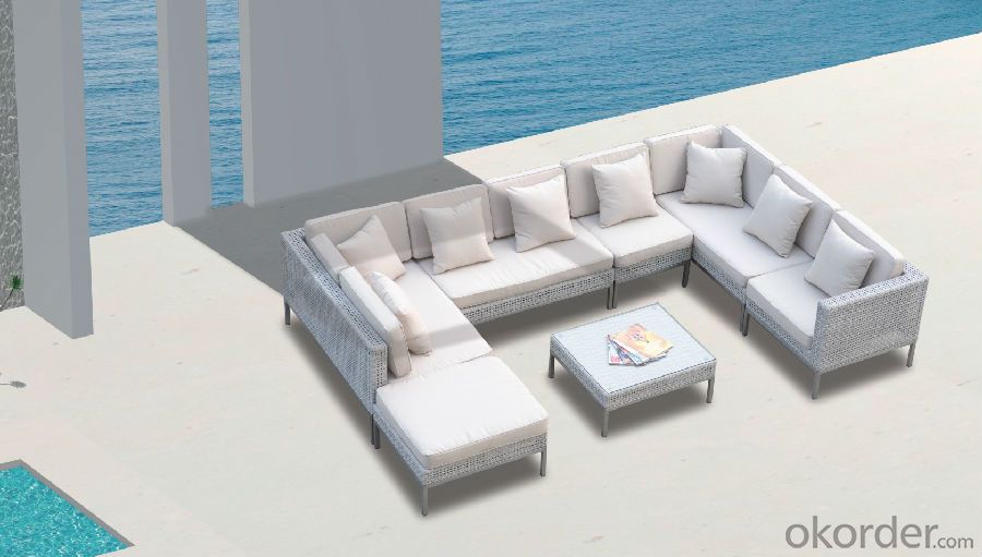 Garden Sofa PE Rattan with Aluminum Frame  CMAX-YT005