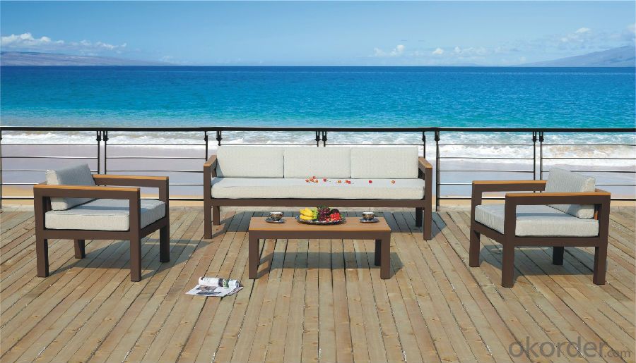 Outdoor Sofa with PE Rattan Aluminum Frame  CMAX-YT006