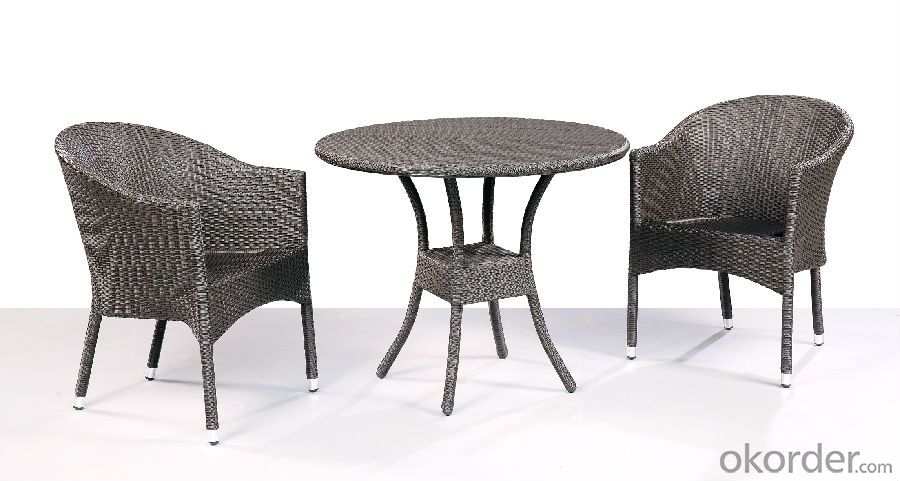 Patio Wicker Outdoor Rattan Single Table with Chair for Garden CMAX-SC010