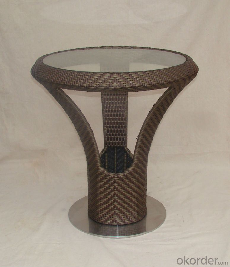 Outdoor Rattan Single Table with Chair for Garden CMAX-SC008