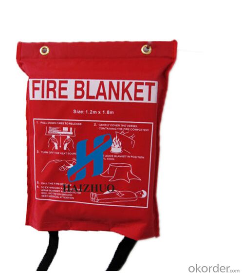 Silicone Coated High Quality Fiberglass Fire Blanket