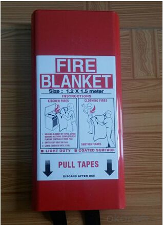 Fiberglass/Silicone Coated Insulation Fire Blanket