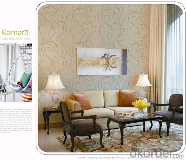 PVC Wallpaper Waterproof New Fashion Modern TV and Sofa Background Embossed Wallpaper