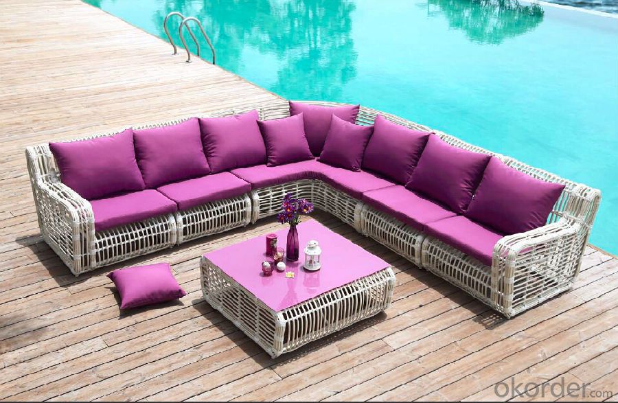 Garden Sofa   Round Rattan for Outdoor Furniture Beach Furniture  CMAX-SS007MYX