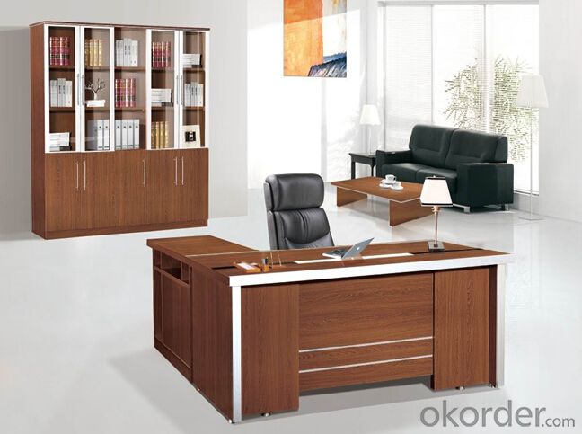 Office Table/Commerical Desk Classical Boss Table Solid Wood/MDF/Glass with Best Price CN802