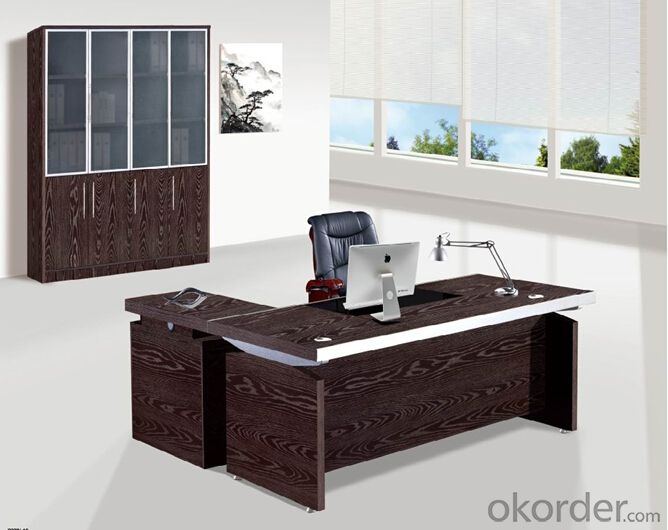 Office Table/Commerical Desk Classical Boss Table Solid Wood/MDF/Glass with Best Price CN594B