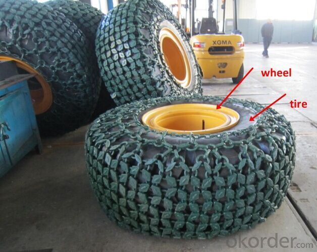3t Wheel Loader Tires and Chain for Sale