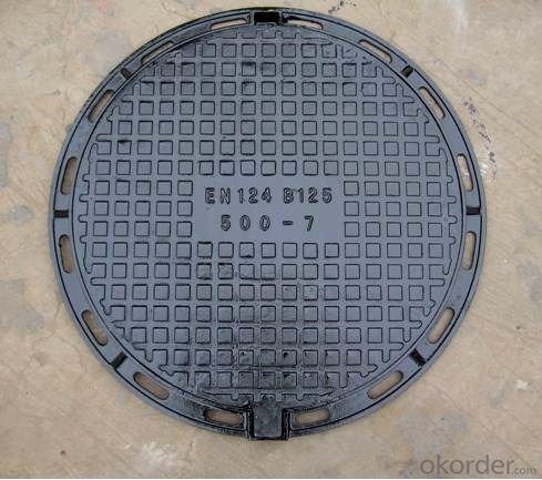 Manhole Cover of Cast Iron for Morocco 850x850x600