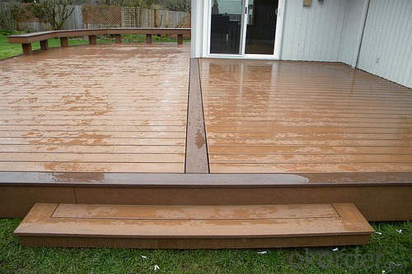 WPC decking on the Terrace/synthetic wood flooring/wpc decking